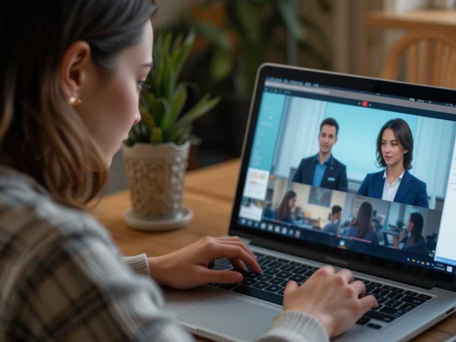 Imagem de estudante aprendendo em curso EAD no laptop, destaque da revista Curso EAD Studio em 2025.