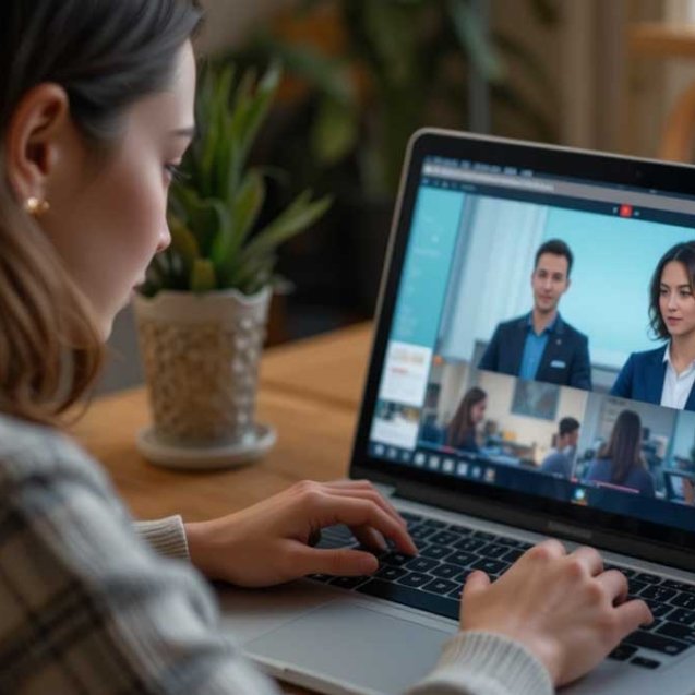 Imagem de estudante aprendendo em curso EAD no laptop, destaque da revista Curso EAD Studio em 2025.